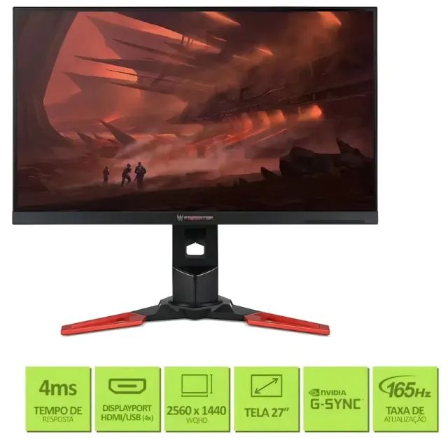 Monitor Gamer Acer Predator Xb271hu 27 (WQHD) 144hz G-sync