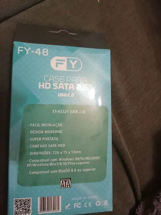 Case Externo para HD SATA 2.5'' USB 2.0 FY-48 - Foto 2