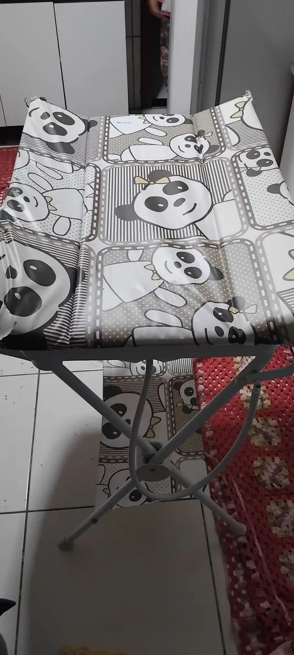 Banheira para Bebê com Trocador - Panda - Foto 5