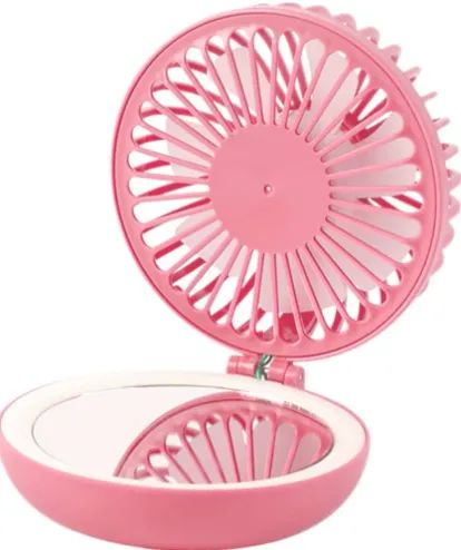 Mini Ventilado Com Espelho Para Maquiagem