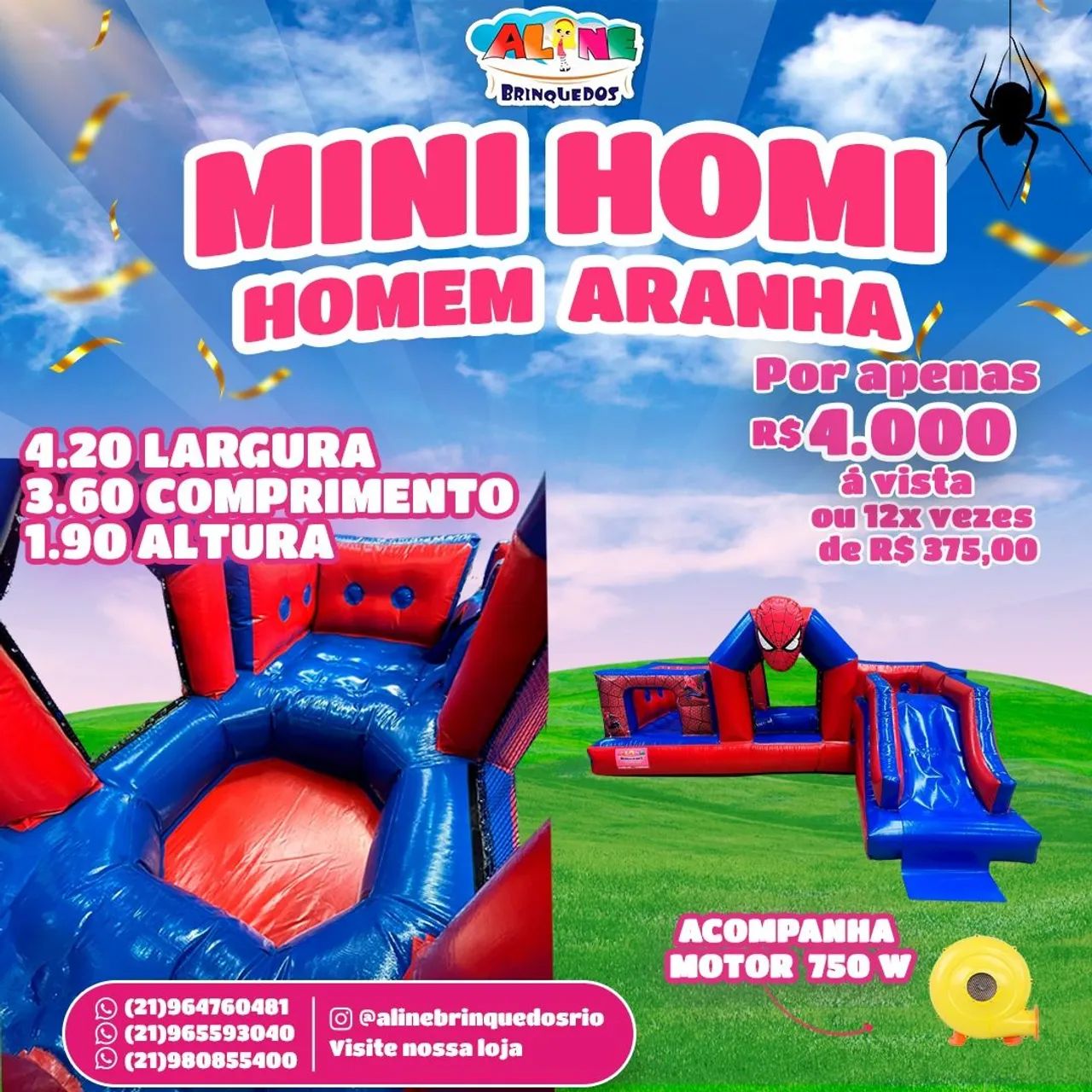 Mini Homi Homem Aranha - Diversão Garantida! - Foto 4