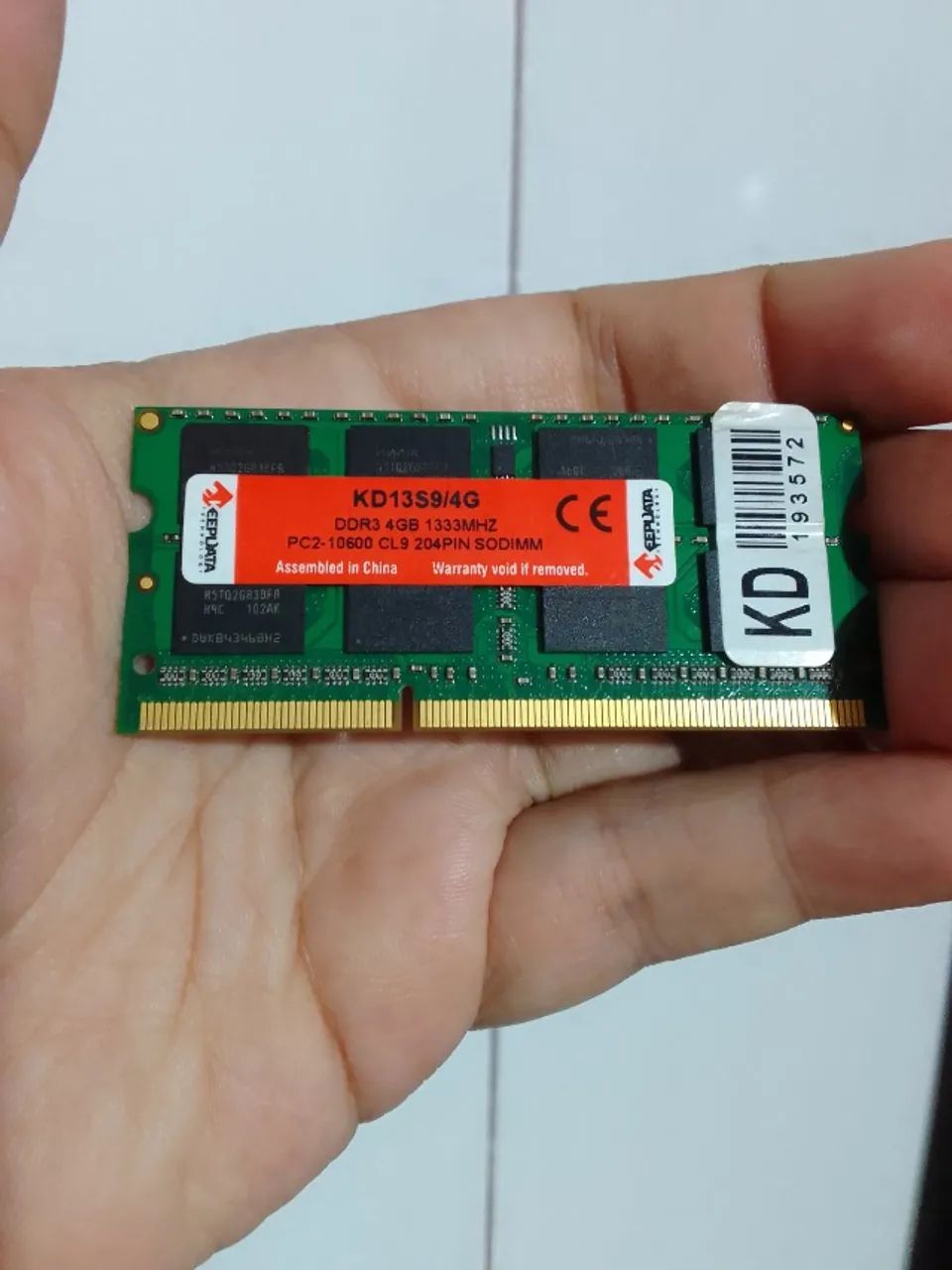 Memória 4 GB DDR3