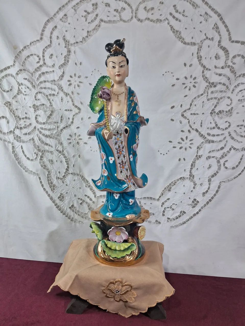 Antiga gueixa, porcelana oriental  - Foto 6