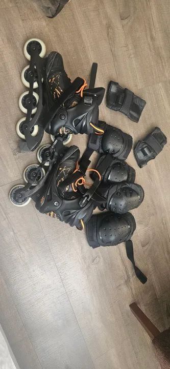 Patins Oxer Completo com Equipamentos de Proteção