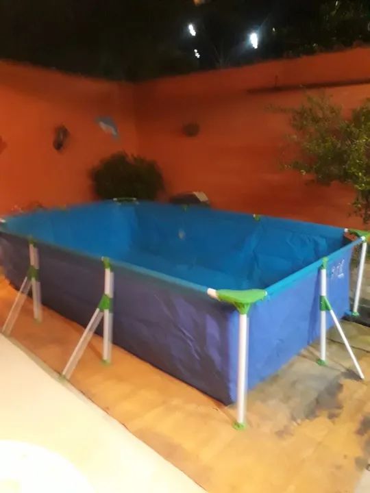 Piscina Inflável Retangular para Adultos e Crianças