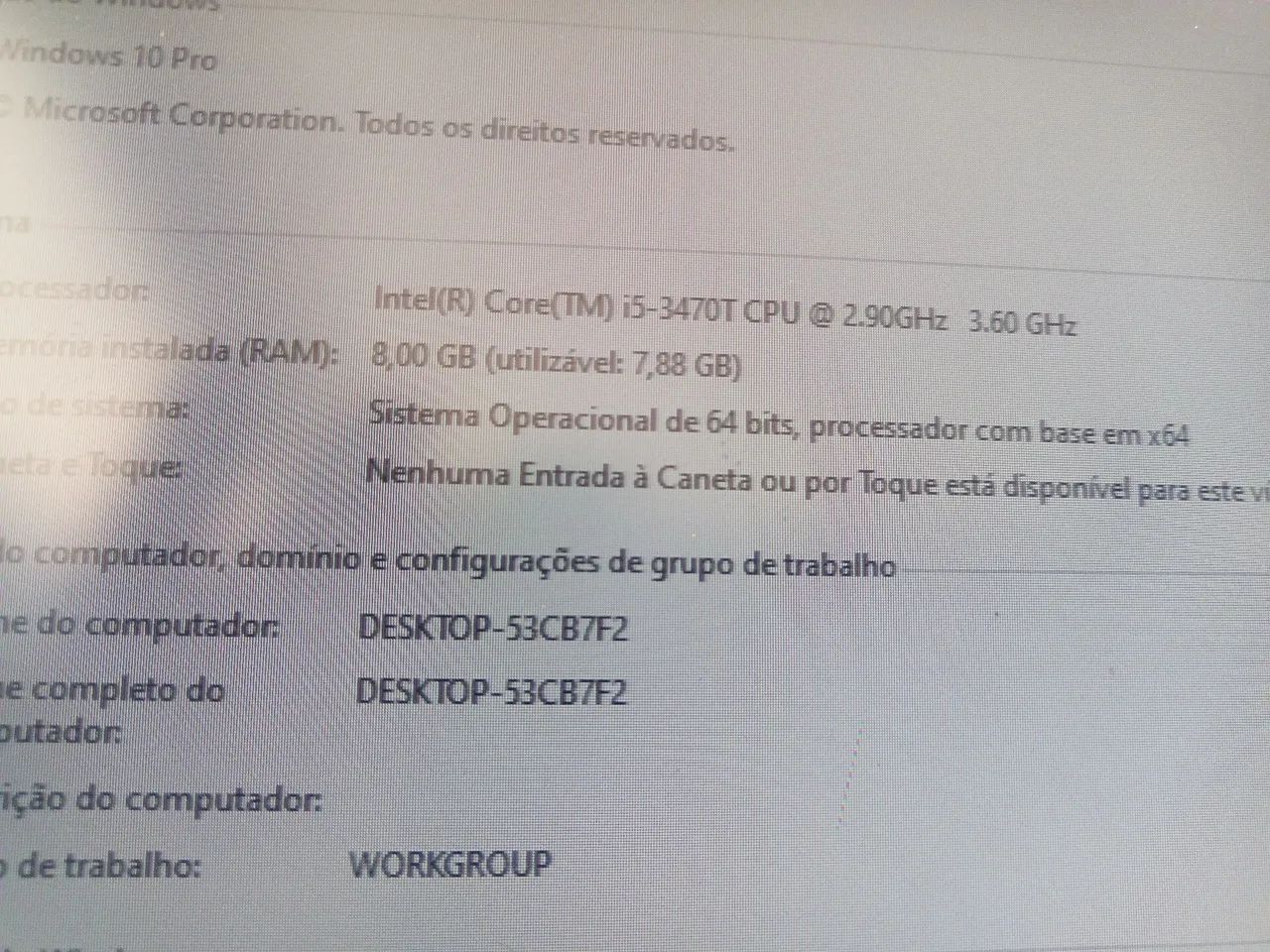 Computador i5 Intel 3° Geração SSD 256gb 8gb memória  - Foto 2