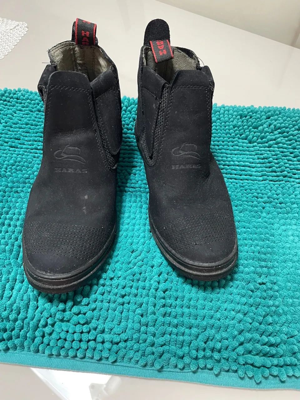 Botas de couro pretas - Foto 4