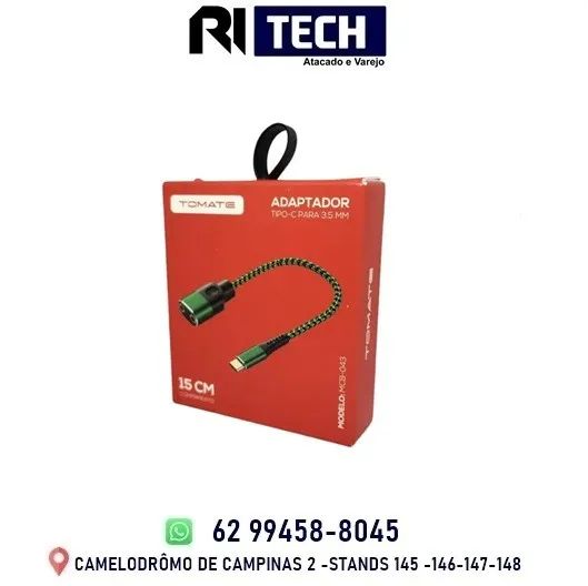 Adaptador Cabo Tipo C 2x P2 3.5mm Áudio E Microfone Mcb-043 Tomate