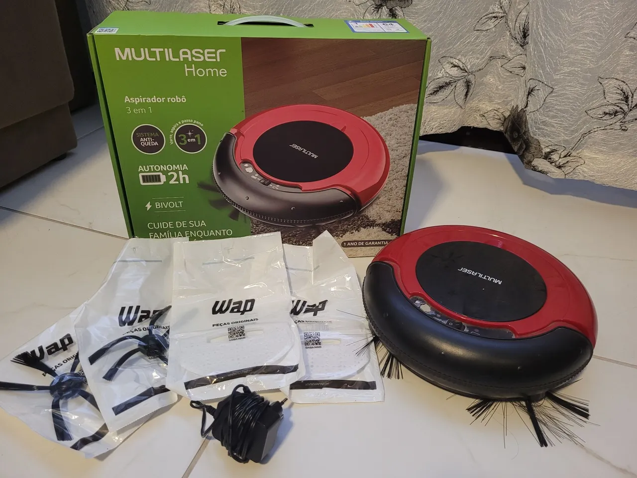 Aspirador Robô Multilaser Home 3 em 1