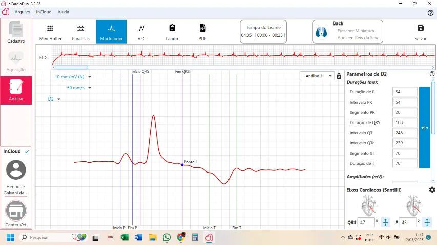 Eletrocardiograma veterinário ECG INcardioX - Foto 2