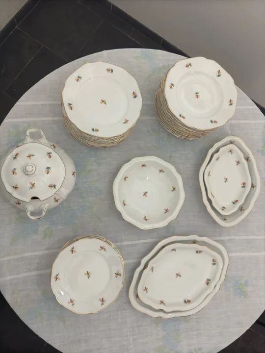 Jogo de Louça em Porcelana Mauá 41 peças 