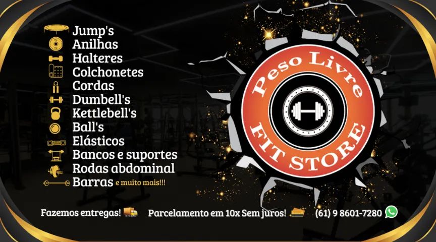 Anilhas 10KG Ferro Emborrachada - Foto 5