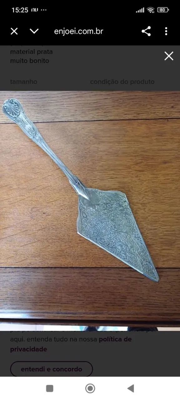 Uma espátula de bolo em prata - Foto 2