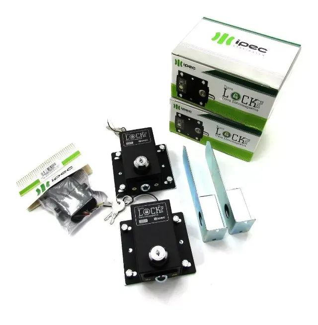 Kit Trava De Segurança Para Portão Basculante 220v Ipec Lock Plus - Foto 4