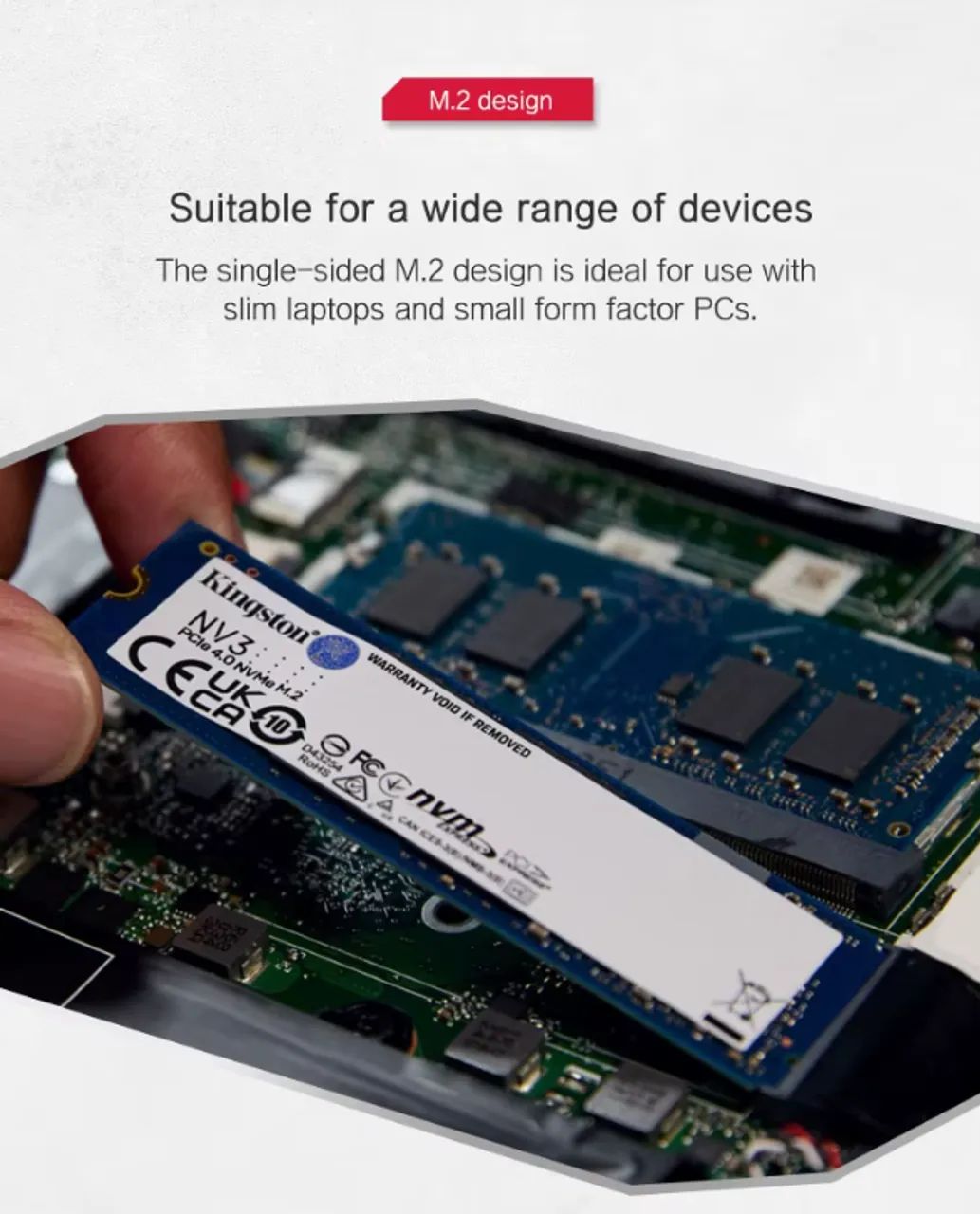 Ssd M.2 Nvme Kingston NV3 1tb Até 6000Mbps de Leitura E Até 4000Mbps de Gravação. - Foto 4