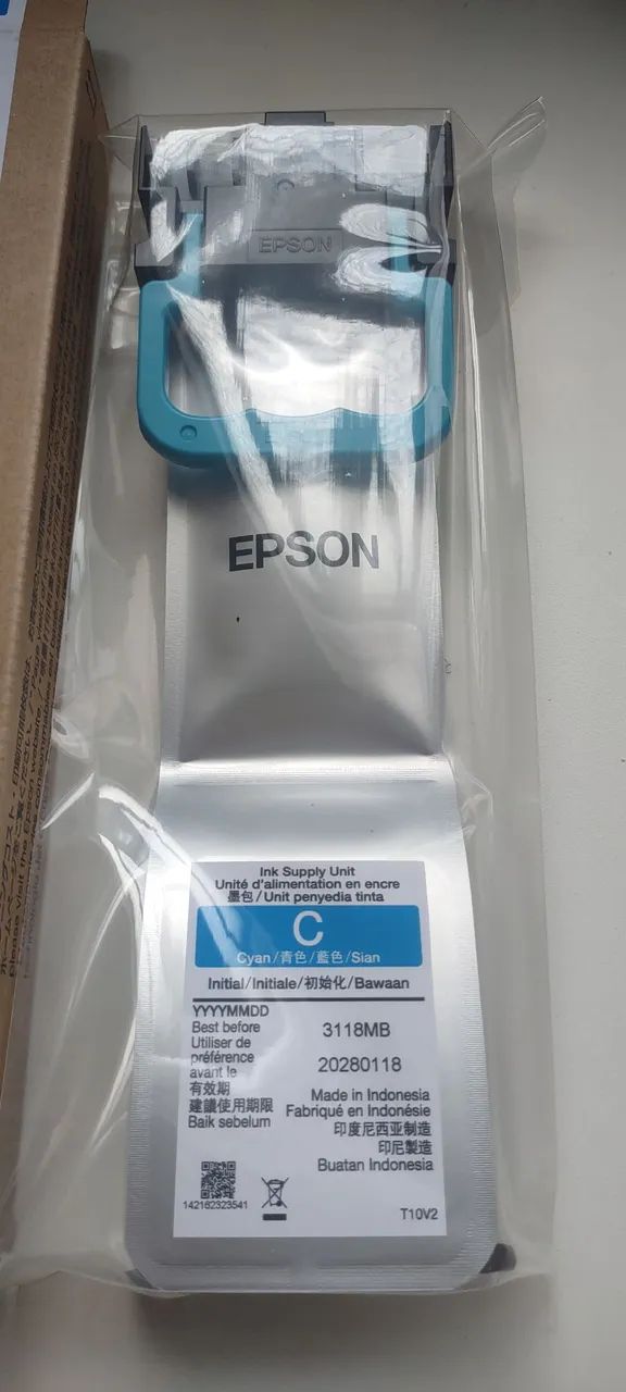 Cartucho de tinta bolsa Epson T11A2 Cyan uso profissional  - Foto 3
