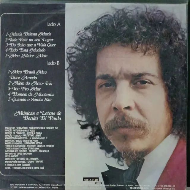 Disco Vinil LP. Benito Di Paula 1976 - Foto 2