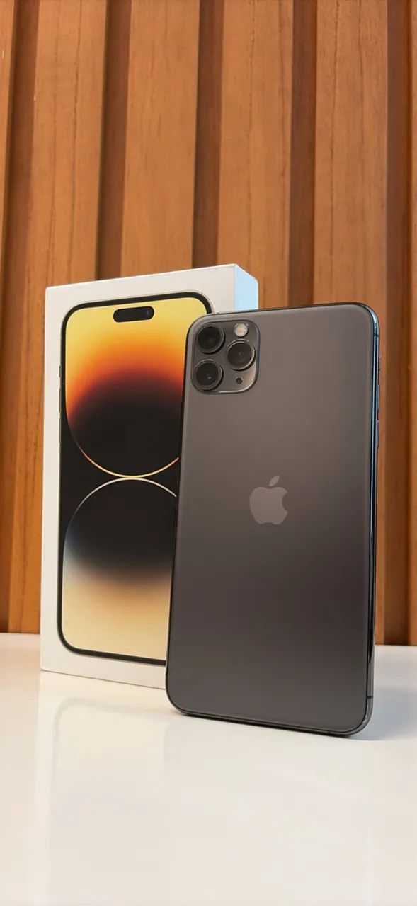 iPhone 11 Pro Max 64GB 100% bateria cinza - Celulares e