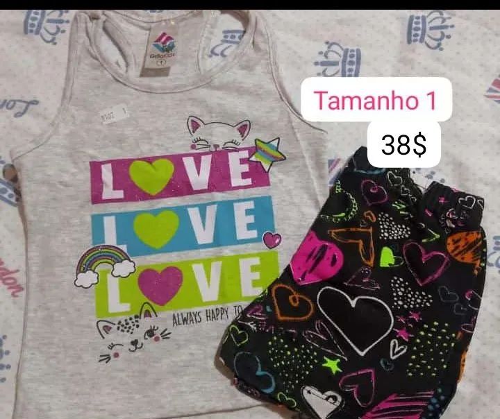Conjunto de Roupa Infantil - Menina - Tamanho 1 - Foto 3