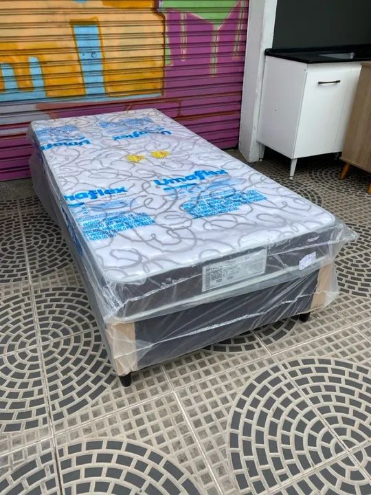 Conjunto box colchão d33 Novo  - Foto 2