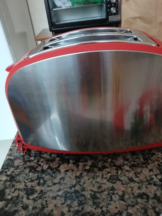 Torradeira Elétrica Vermelha - Foto 3