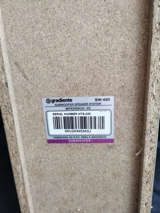 Caixa de Som Subwoofer  SW 420 para Home Theater Gradiente  - Foto 2