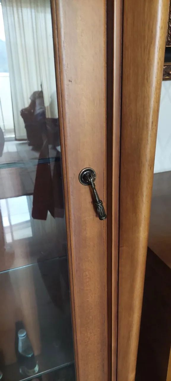 Cristaleira de Madeira Maciça Torneada (sem enfeites)64291062299267121