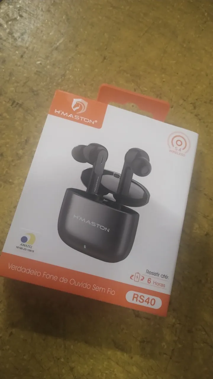 Fone de ouvido sem fio H'MASTON RS40 - Bluetooth 5.4