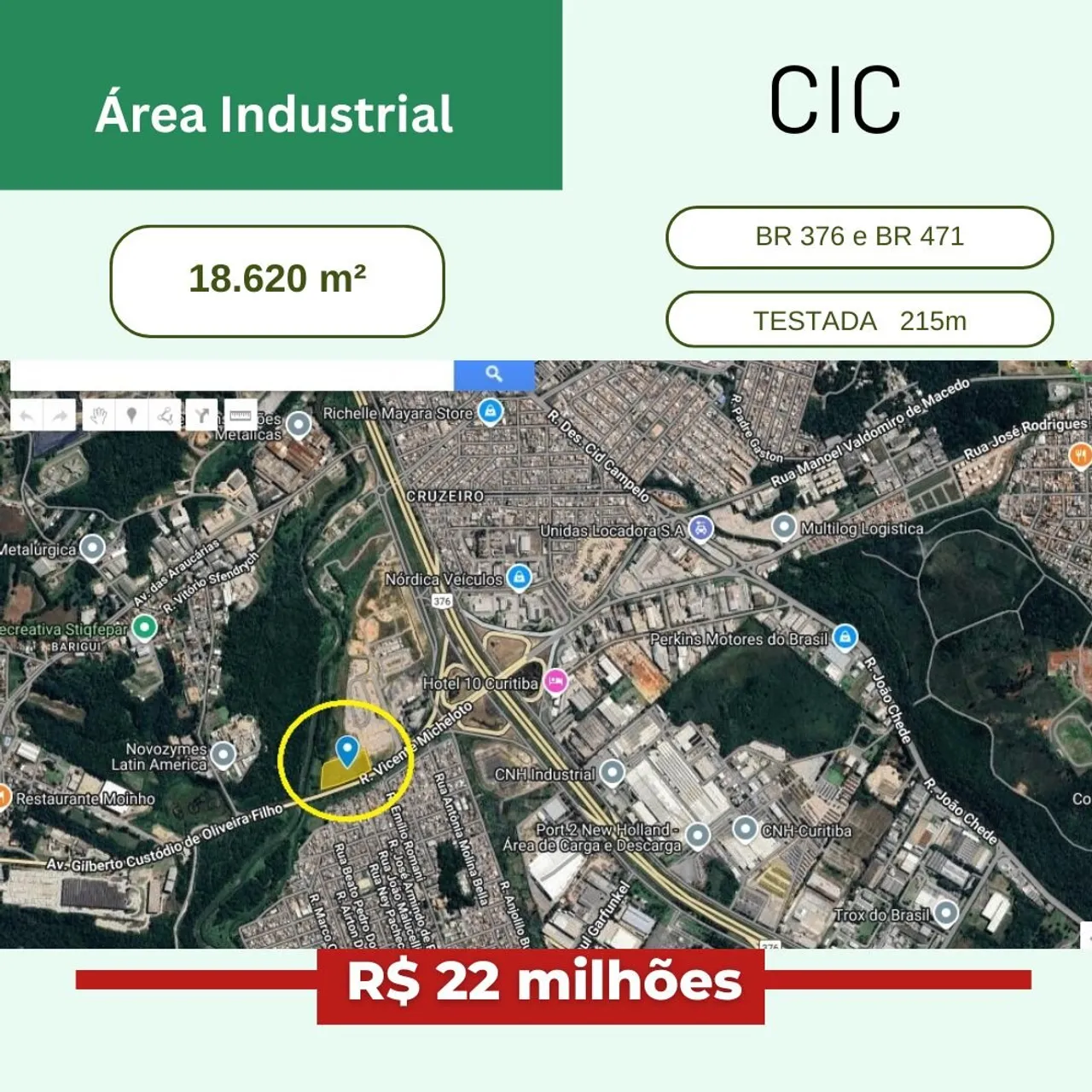 Área Industrial CIC - 18 mil m²