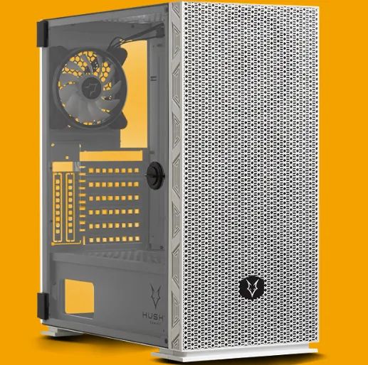 Gabinete Gamer Husky Gaming Polar, Branco - Com 4 fans ARGB