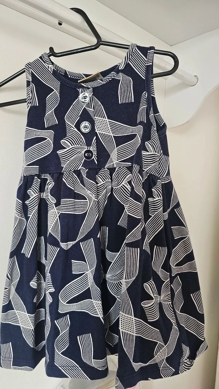 Vestido infantil azul