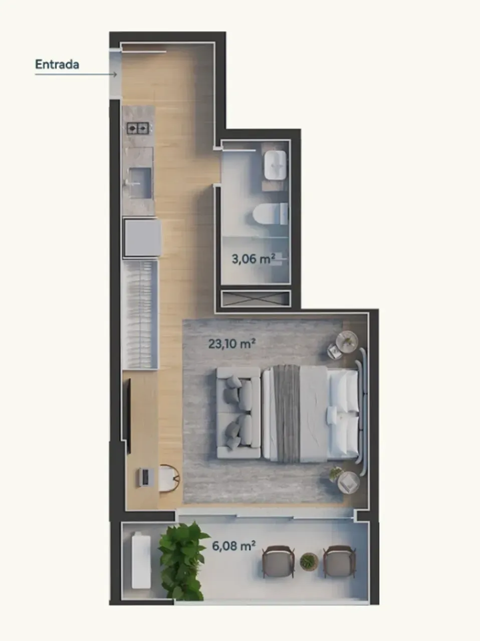 PLANTA 38m²