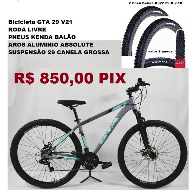 bicicleta aro 29 gti south gta quadro Aluminio e aros  - Foto 2