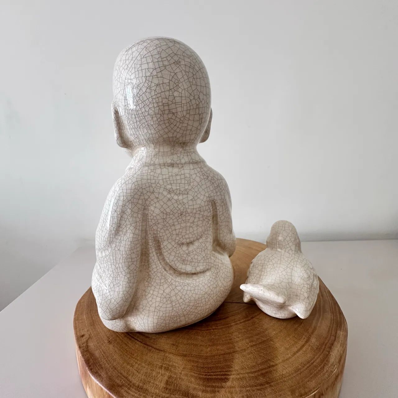 Buda e pássaro em cerâmica - Foto 5