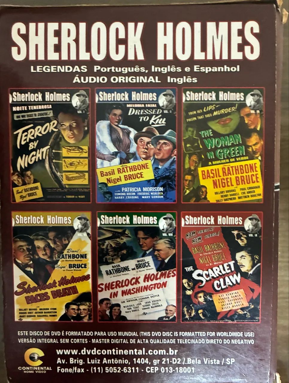DVDs SHERLOCK HOLMES VOL. 4, 5 e 6 - Foto 2