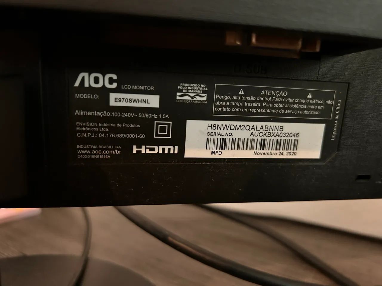 Segunda tela AOC  - Foto 3