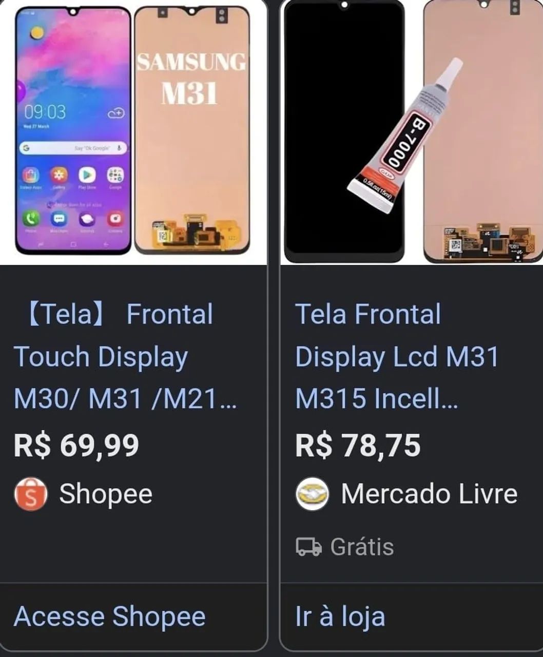 Samsung M31 Tela quebrada. - Foto 4