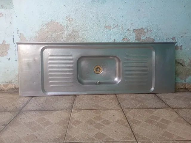 Pia de aço inox medida 1,60x0,55
