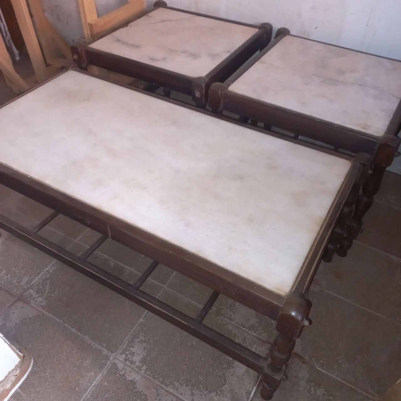 Vendo mesas de centro antigas 150.00 - Foto 4