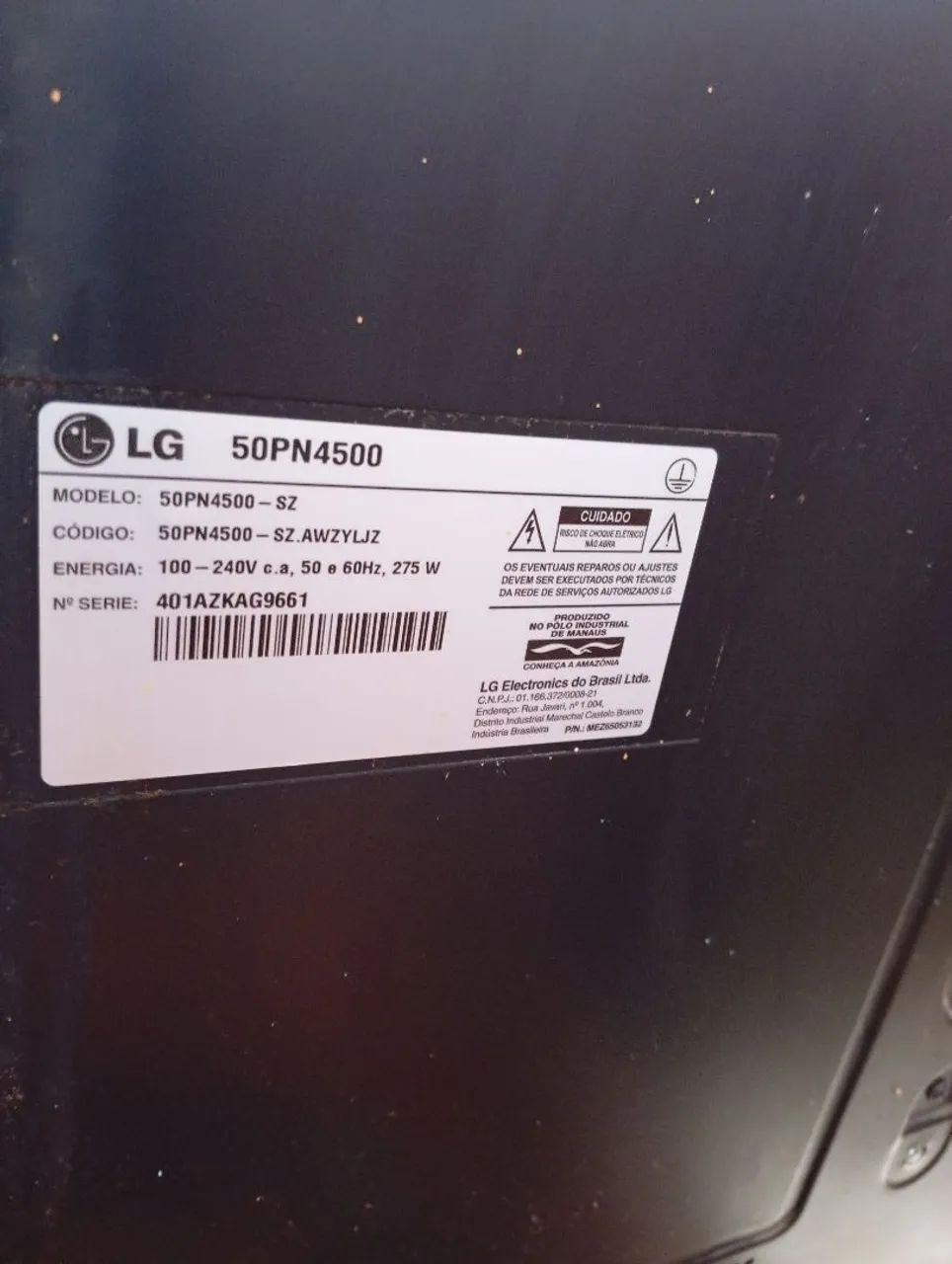 Tv LG 50 polegadas para arrumar ou retirar peças sai som mas não tem imagem  - Foto 4