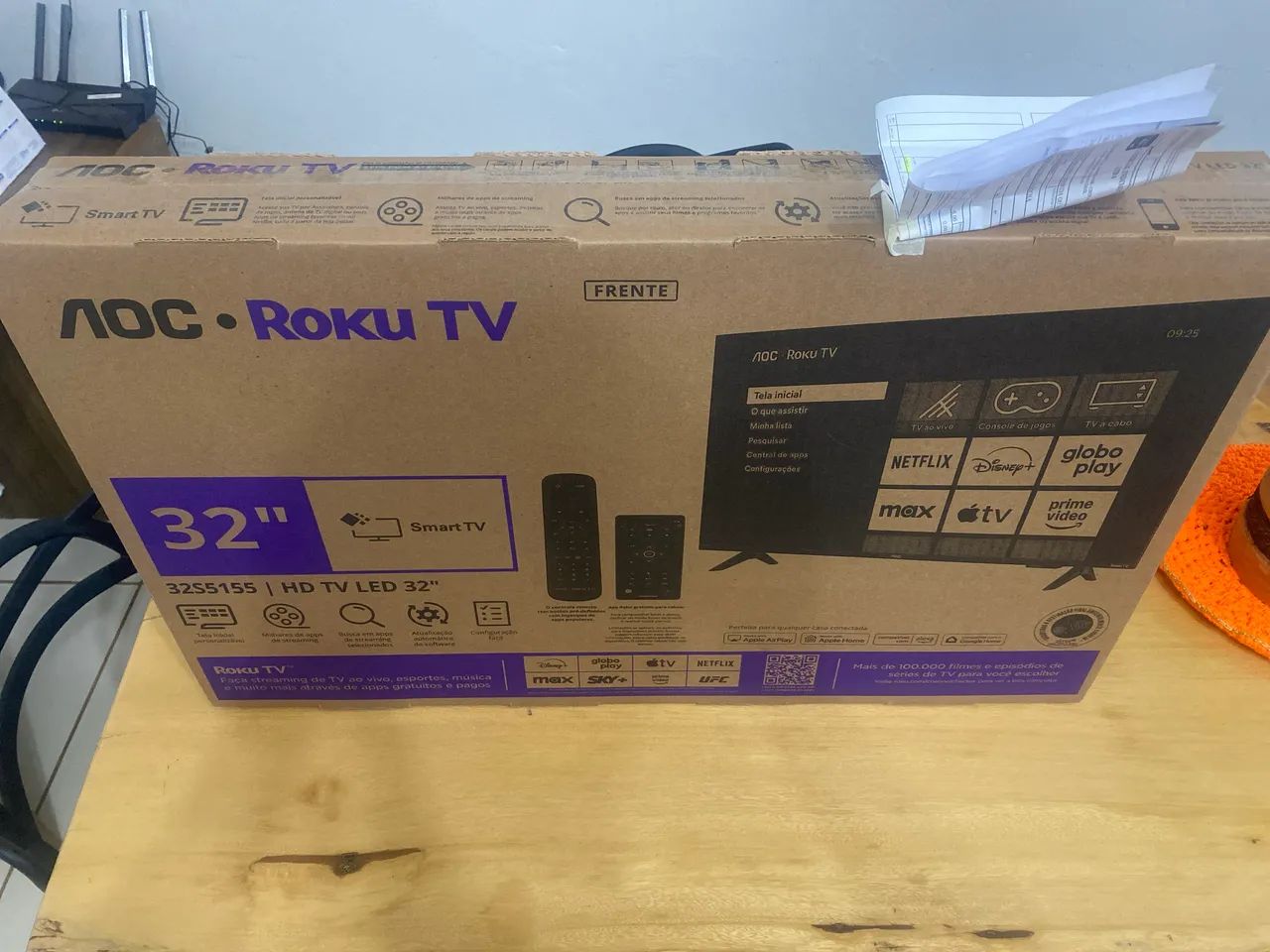 TELEVISÃO AOC COM ROKU TV | NOVA LACRADA | 32 POLEGADAS   - Foto 3