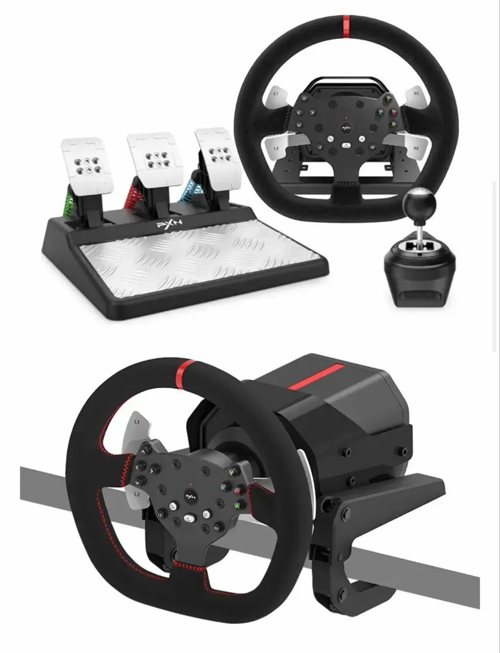 PXN - V10 Volante de Corrida com Feedback de Força