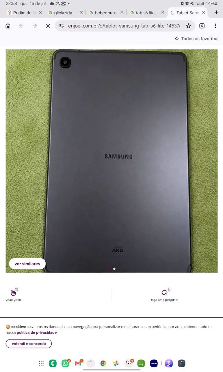 Tablet seminovos 