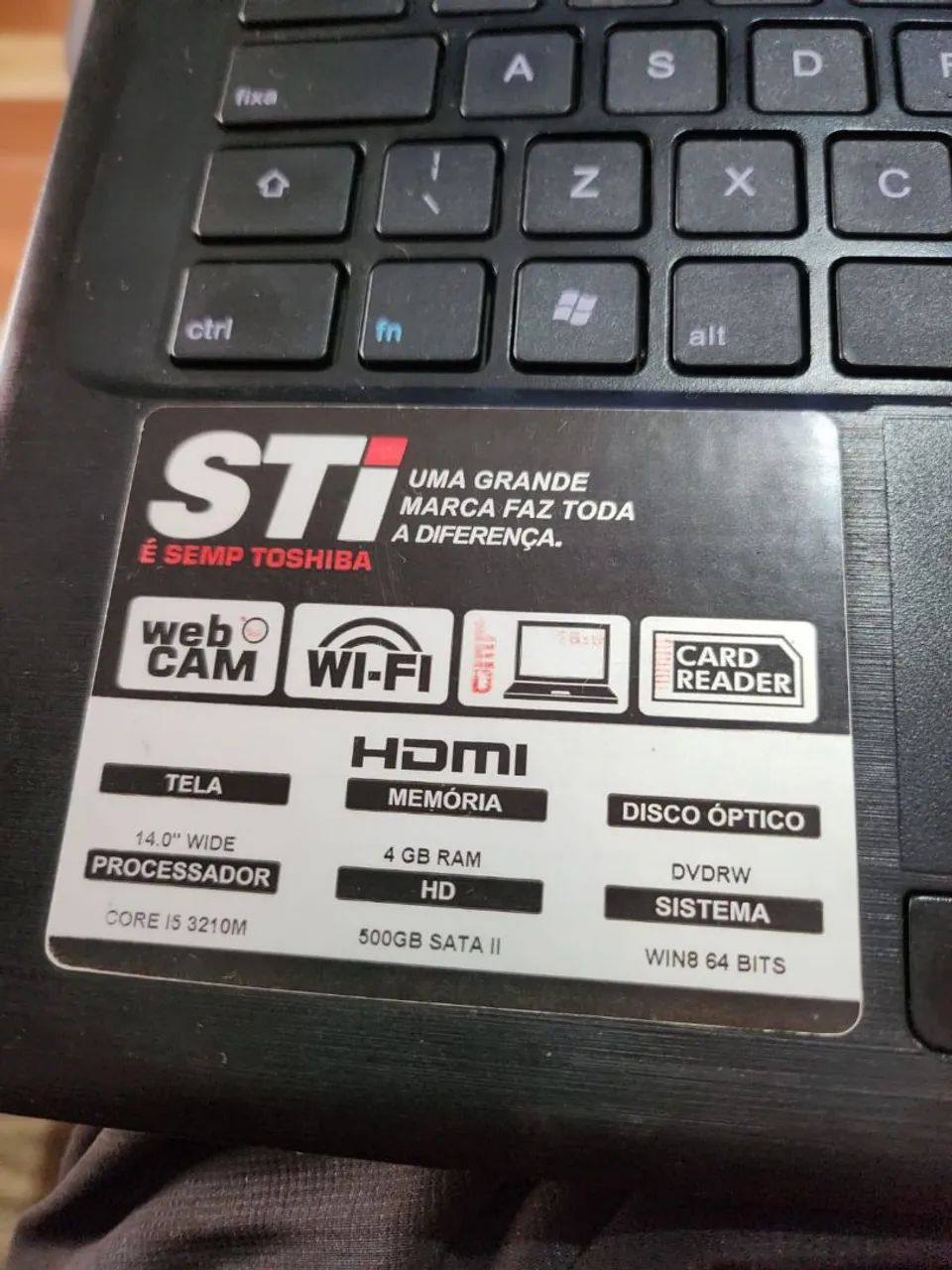 Notebook sti zero vendo leia