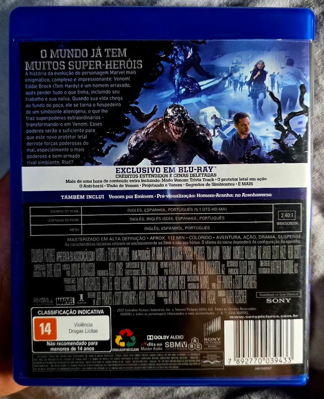 Bluray Venom - Novo - Disco nunca rodado.  - Foto 3