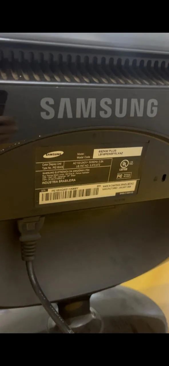 Monitor Samsung  - 15,6 Polegadas - LCD Widescreen - Foto 2