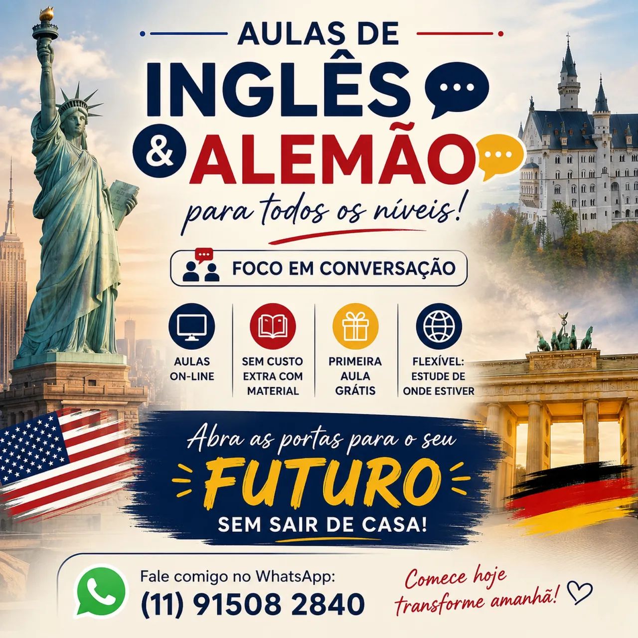 Aulas de Alemão e Vivência na Alemanha 