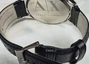 Relógio Armani Exchange Hampton AX2101 46mm Couro Preto - Foto 4