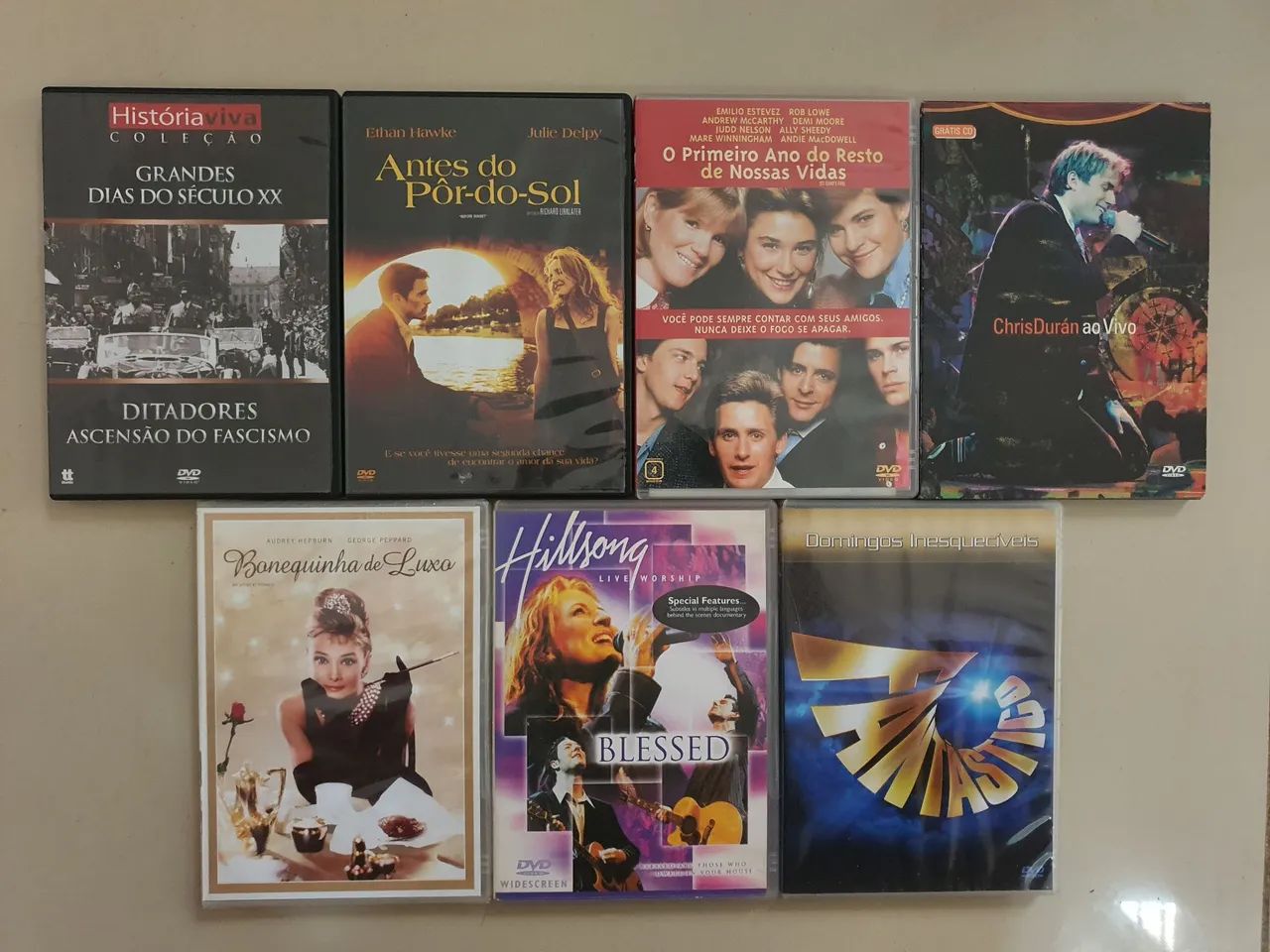 Todos os DVDs de filmes, shows e documentários
