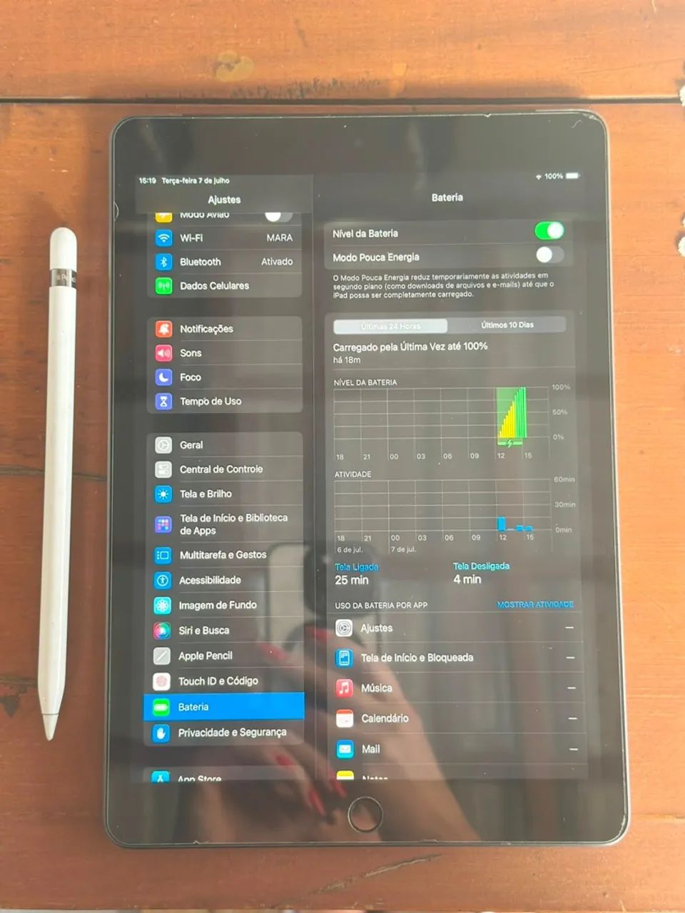 iPad 9ª Geração 256GB + Apple Pencil Original - Foto 3